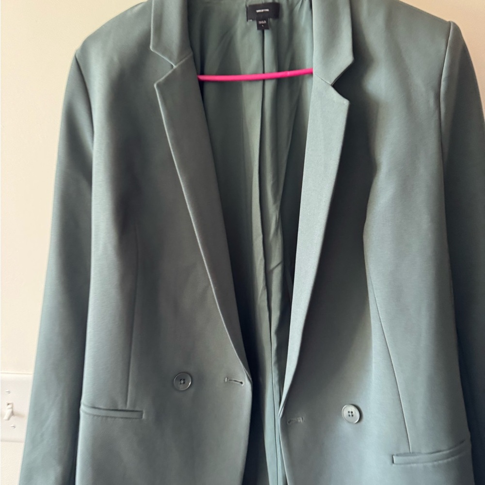 Express Forest Green Blazer